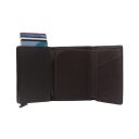The Chesterfield Brand Kožená peňaženka - puzdro na karty RFID C08.038001 Lancaster hnedé otvorené