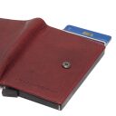 The Chesterfield Brand Kožená peňaženka - puzdro na karty Prague RFID C08.044204 červené