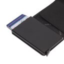 The Chesterfield Brand Malá kožená peňaženka - puzdro na karty RFID C08.044300 Portland čierne