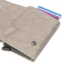 Malá kožená peňaženka - puzdro na karty RFID Portland The Chesterfield Brand C08.044308 sivá