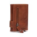 The Chesterfield Brand Malá kožená peňaženka - puzdro na karty RFID C08.044331 Portland koňak zadné vrecko