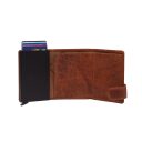 The Chesterfield Brand Malá kožená peňaženka - puzdro na karty RFID C08.044331 Portland koňak