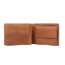 Pánska kožená peňaženka RFID The Chesterfield Brand Timo C08.017331 koňak otvorená