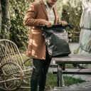 The Chesterfield Brand Roll top kožený batoh na notebook Liverpool C58.030900 čierny