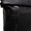 The Chesterfield Brand kožený roll top batoh na notebook Liverpool C58.030900 čierny - detail zipsu